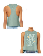 [Pre-Order] TLM RACERBACK CROP: DUSTY BLUE