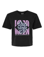 LOAD WOMEN SQUARE Comfort Colors - Women's Heavyweight Boxy T-Shirt in BLACK