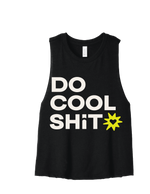 [Pre-Order]  DO COOL SHIT Wicked Iron Strength - Racerback Crop Black