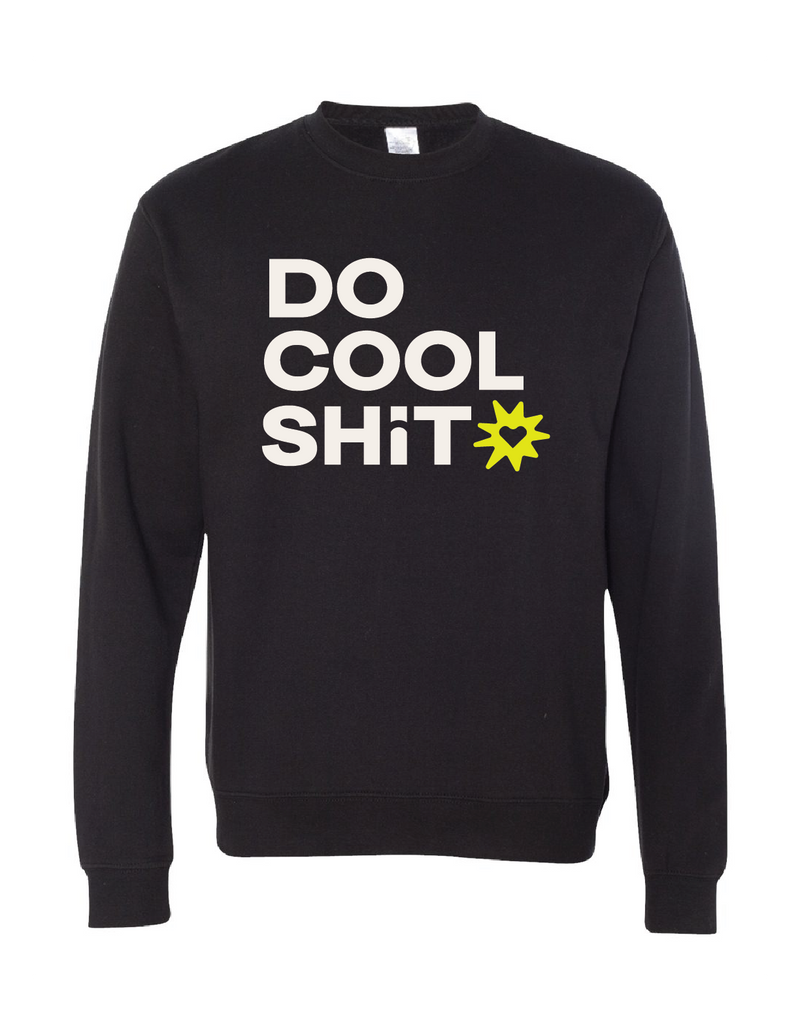 [Pre-Order]  DO COOL SHIT Wicked Iron Strength - Crewneck Black