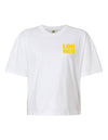 LOAD WOMEN THROWBACK Comfort Colors - Women's Heavyweight Boxy T-Shirt in WHITE