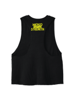 [Pre-Order]  DO COOL SHIT Wicked Iron Strength - Racerback Crop Black