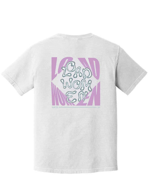 LOAD WOMEN SQUARE Comfort Colors - Garment-Dyed Heavyweight T-Shirt in WHITE