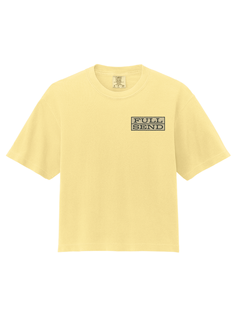 [Pre-Order] STAMP FULL SEND - Women's Heavyweight Boxy T-Shirt