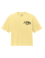 [Pre-Order] RUNNING FULL SEND - Women's Heavyweight Boxy T-Shirt