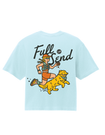 [Pre-Order] RUNNING FULL SEND - Women's Heavyweight Boxy T-Shirt
