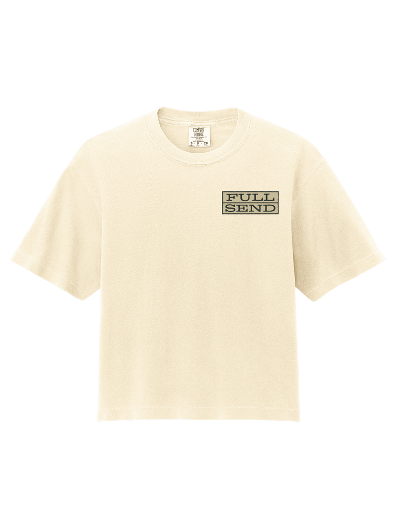 [Pre-Order] STAMP FULL SEND - Women's Heavyweight Boxy T-Shirt