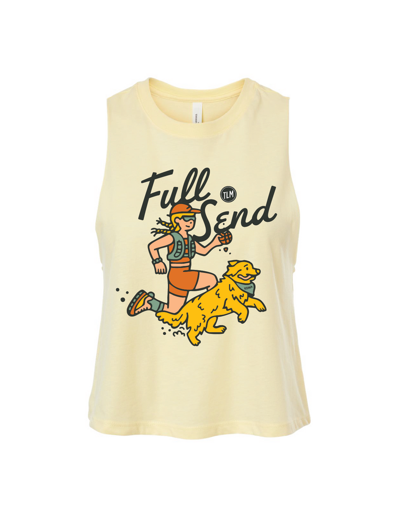 [Pre-Order] RUNNING FULL SEND - Racerback Crop