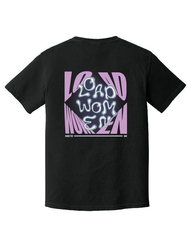 LOAD WOMEN SQUARE Comfort Colors - Garment-Dyed Heavyweight T-Shirt in BLACK