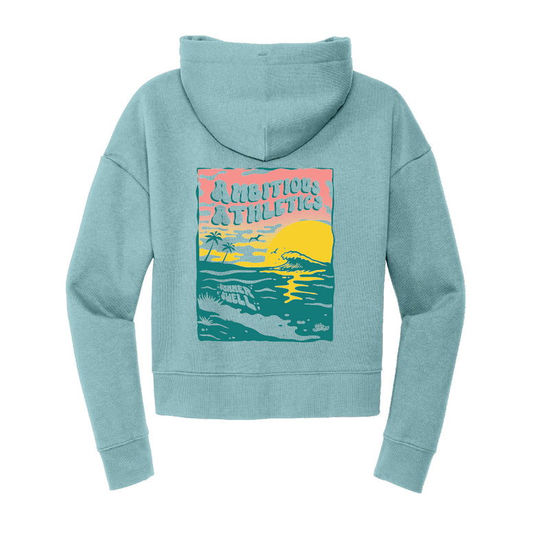 Ambitious Athletics : SUMMER SWELL CROP HOODIE