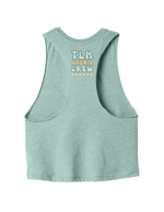 [Pre-Order] TLM RACERBACK CROP: DUSTY BLUE