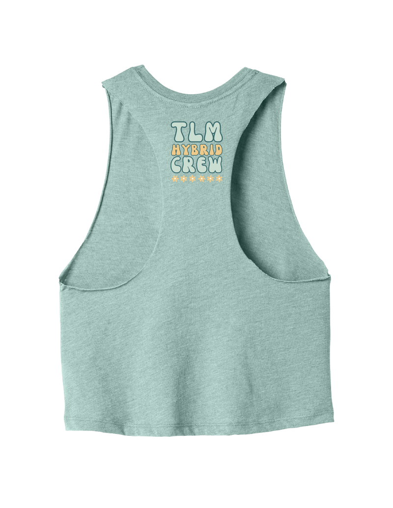 [Pre-Order] TLM RACERBACK CROP: DUSTY BLUE