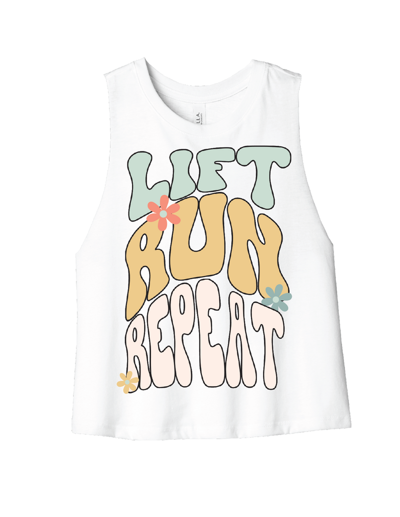 [Pre-Order] TLM RACERBACK CROP: WHITE