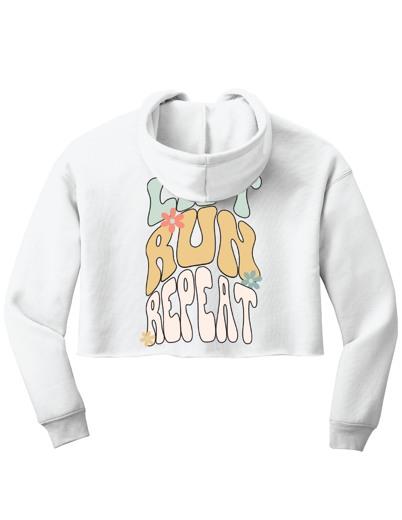 [Pre-Order] TLM HYBRID UNISEX PURE WHITE CROP HOODIE