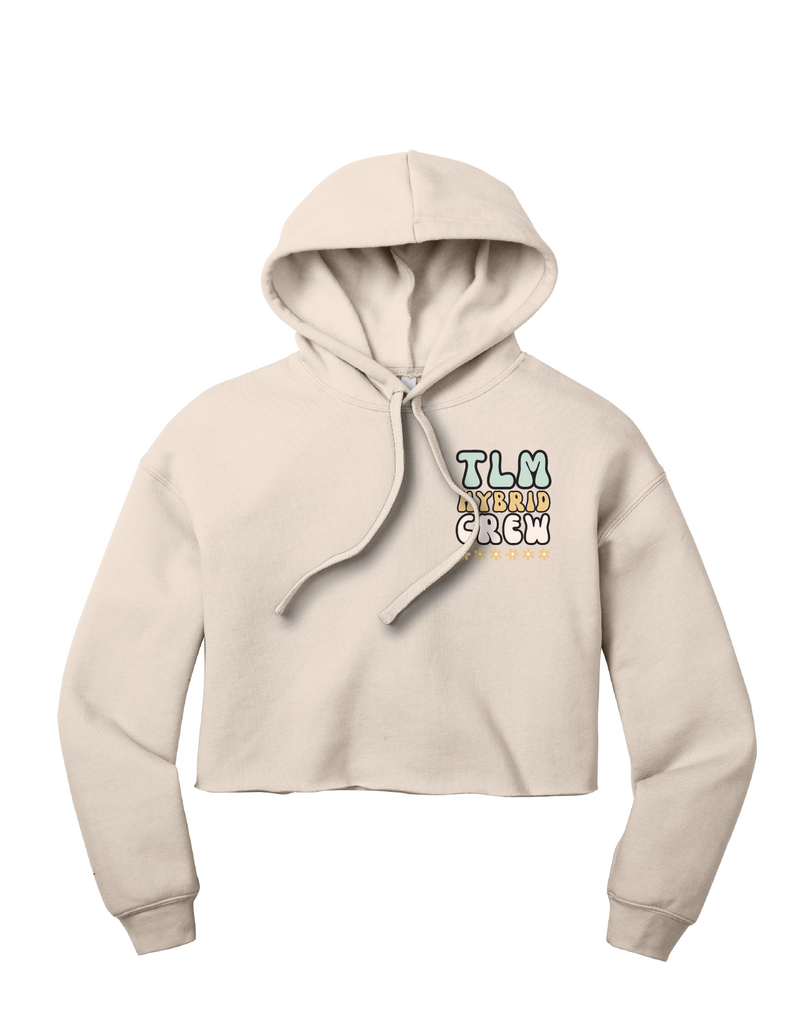 [Pre-Order]  TLM HYBRID UNISEX HEATHER DUST CROP HOODIE