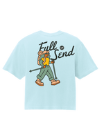 [Pre-Order] HIKING FULL SEND - Women's Heavyweight Boxy T-Shirt