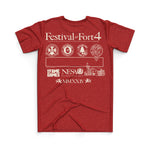 FESTIVAL AT FORT 4 UNISEX IVORY WHITE HEAVYWEIGHT TEE