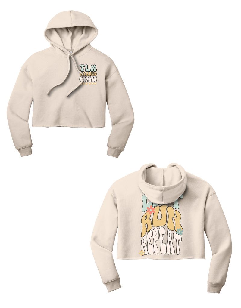 [Pre-Order]  TLM HYBRID UNISEX HEATHER DUST CROP HOODIE