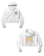 [Pre-Order] TLM HYBRID UNISEX PURE WHITE CROP HOODIE